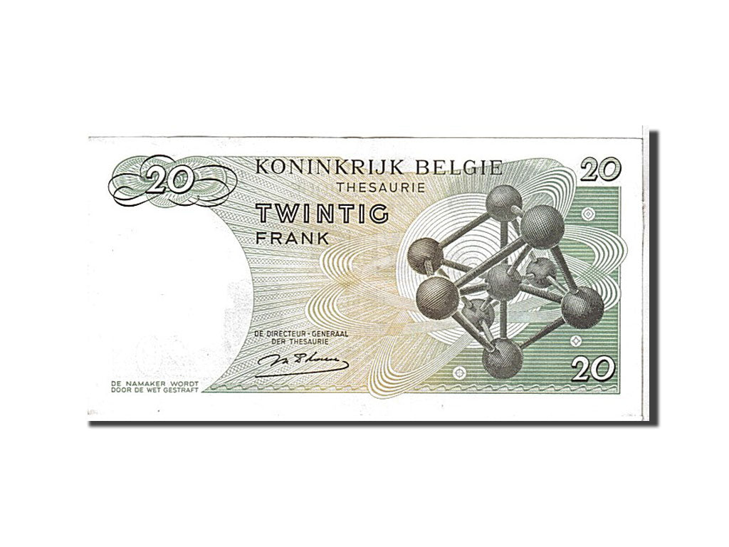 Belgium, 20 Francs, 1964, KM #138, EF(40-45), 1Z0694597