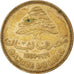 Moneta, Libano, 25 Piastres, 1969
