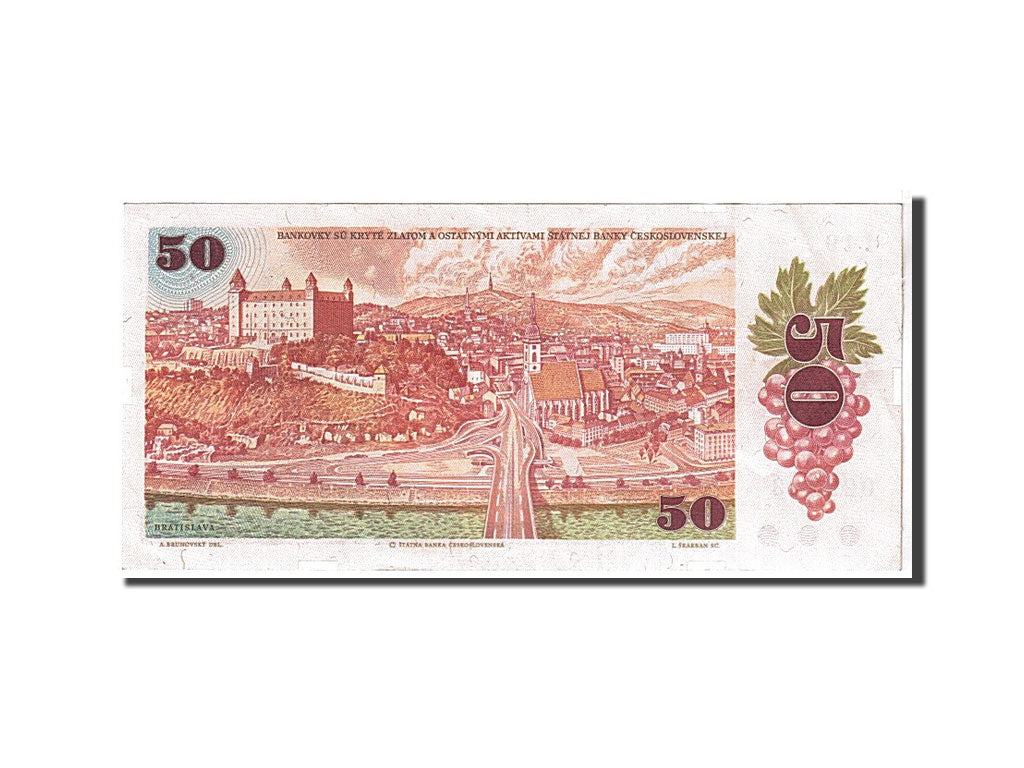 Czechoslovakia, 50 Korun, 1987, KM #96b, AU(50-53), 022303