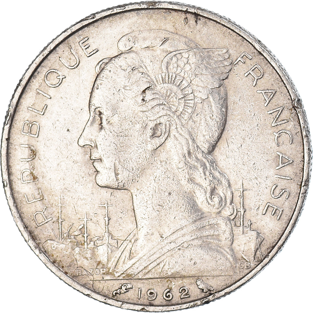 Moneda, La Reunión, 50 Francs, 1962