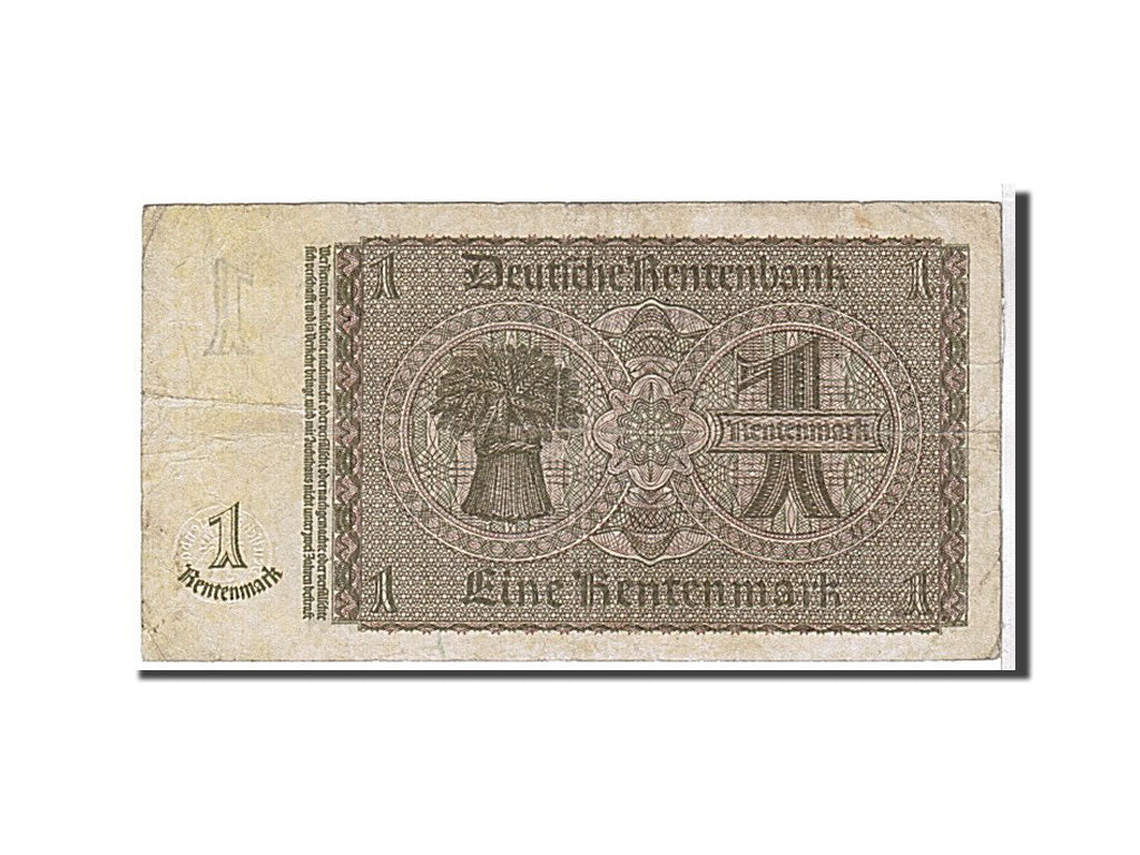 Germany, 1 Rentenmark, 1937, KM #173b, VF(20-25), O45083962