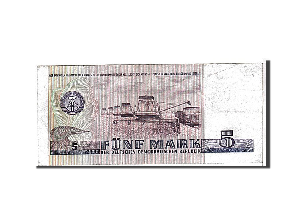 Germany - Democratic Republic, 5 Mark, 1975, KM #27a, EF(40-45), QD349629