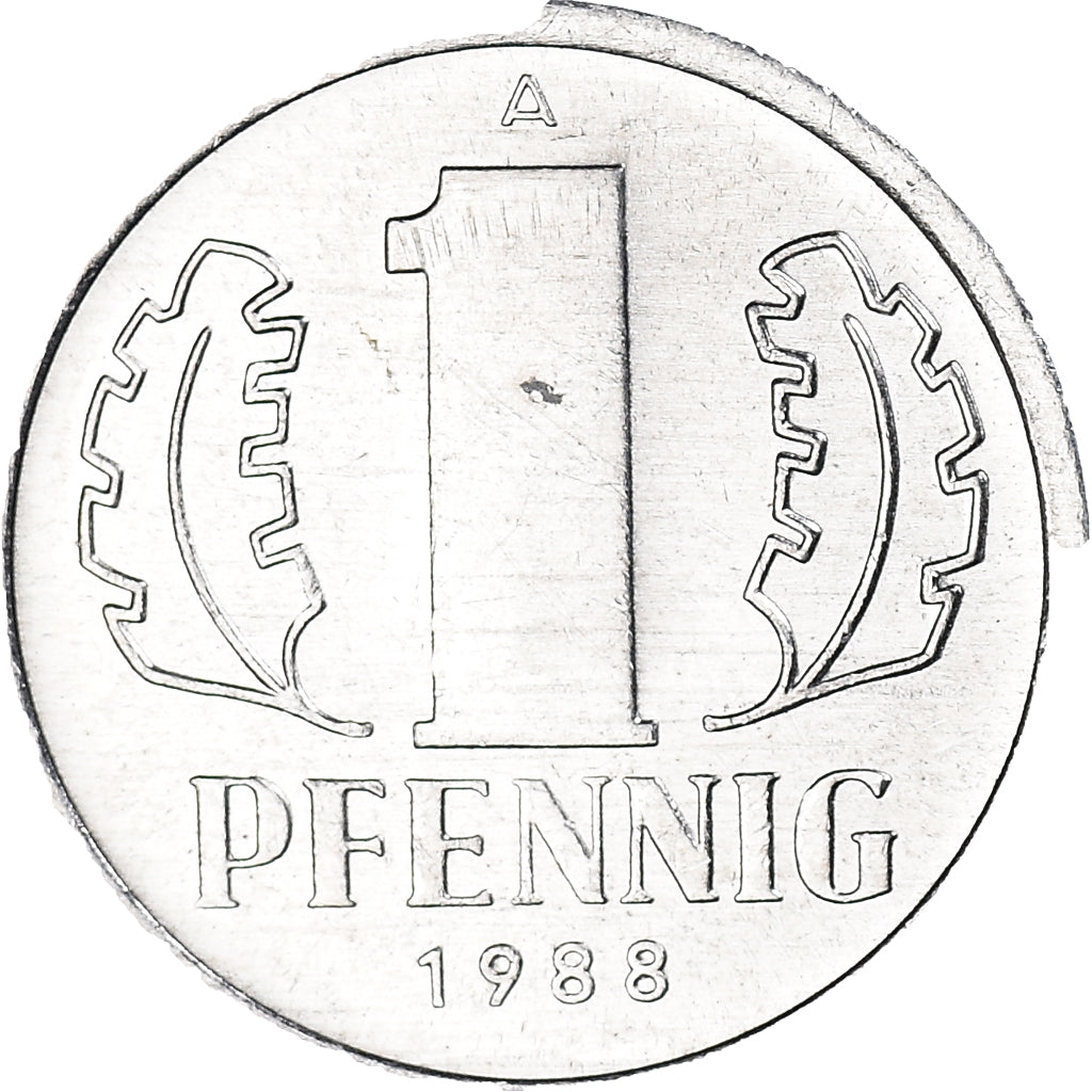 Munten, Duitse Democratische Republiek, Pfennig, 1988