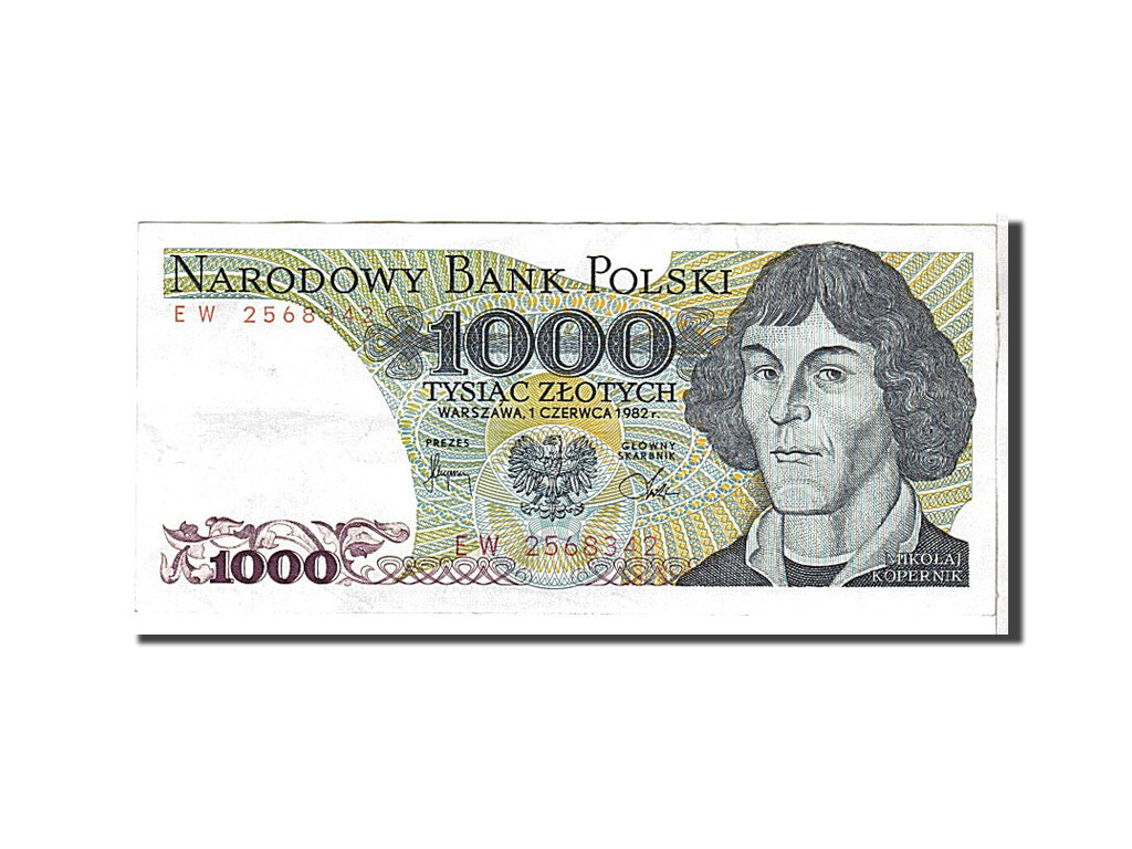 Billet, Pologne, 1000 Zlotych, 1982, TTB