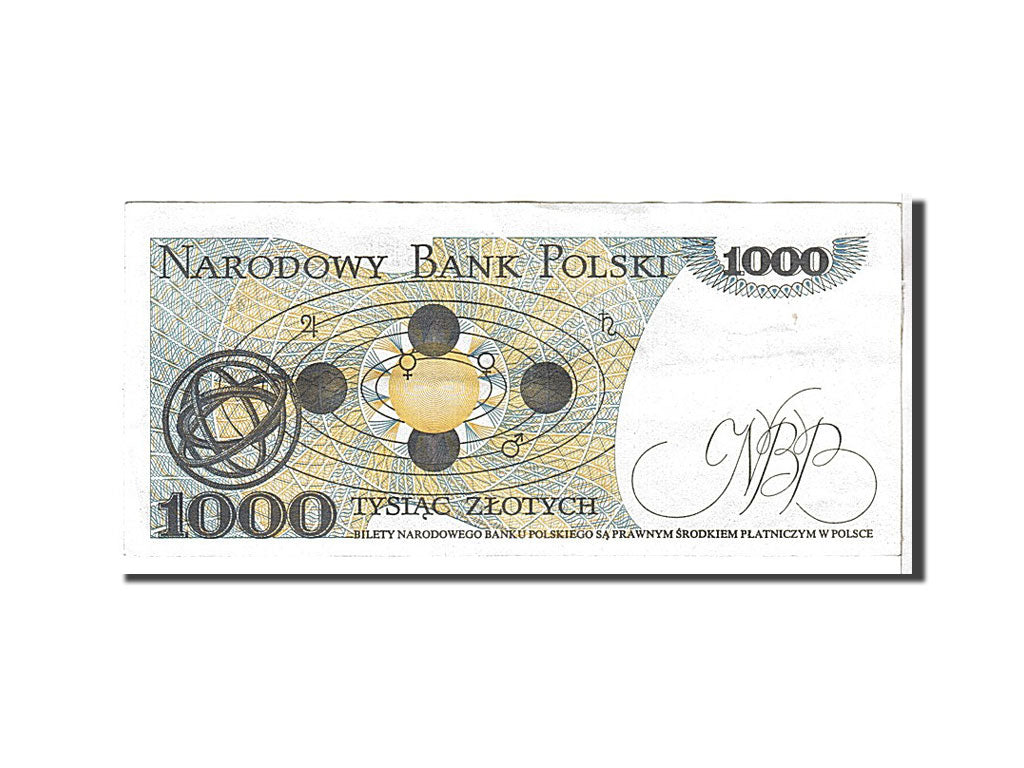 Billet, Pologne, 1000 Zlotych, 1982, TTB