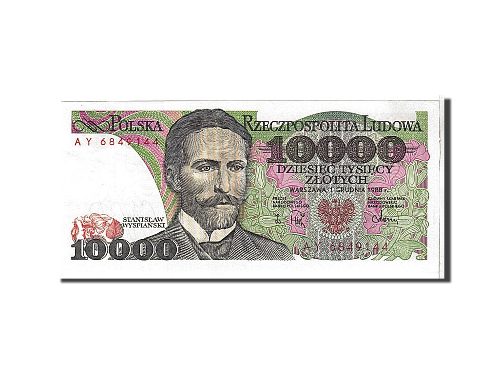 Polonia, 10,000 Zlotych, 1988, FDS