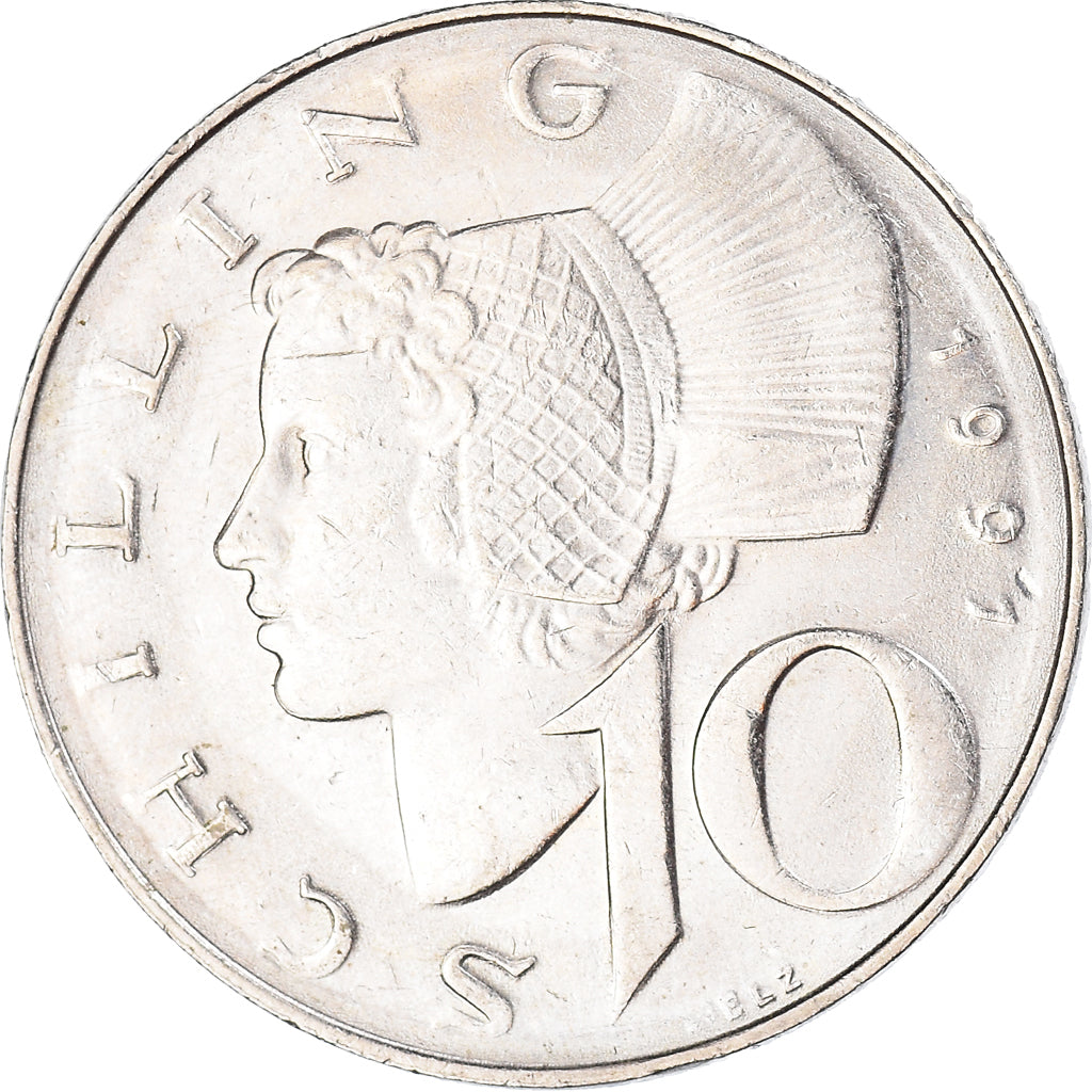 Coin, Austria, 10 Schilling, 1991