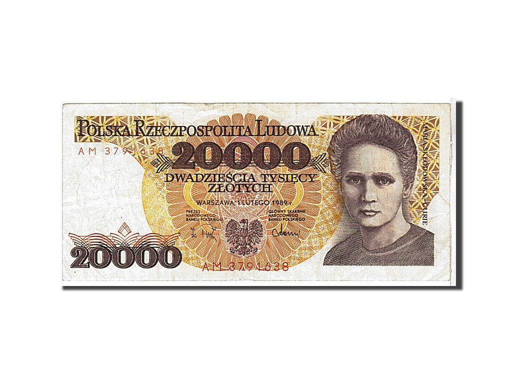 Pologne, 20 000 Zlotych type 1989