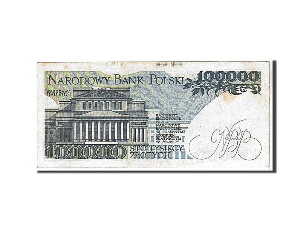 Poland, 100,000 Zlotych, 1990, KM #154a, EF(40-45), E7464467