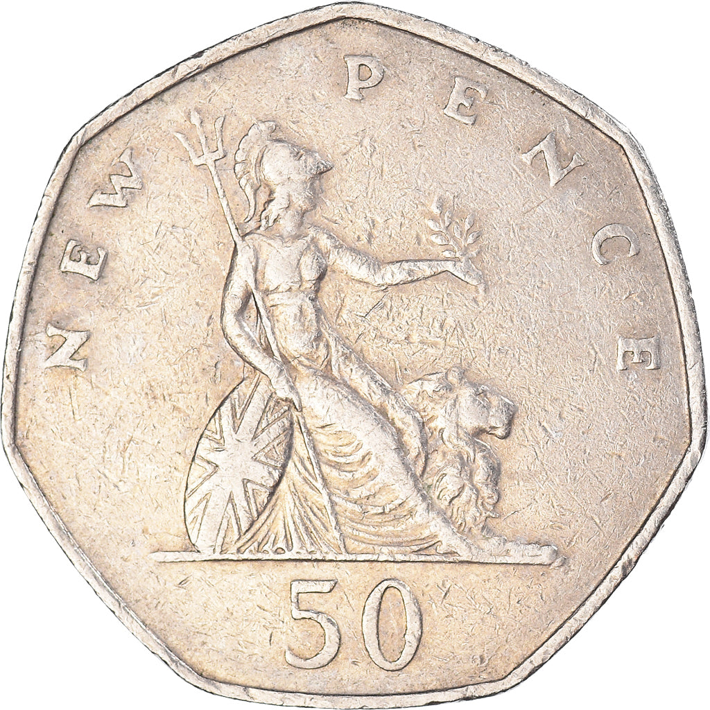 Coin, Great Britain, 50 New Pence, 1970