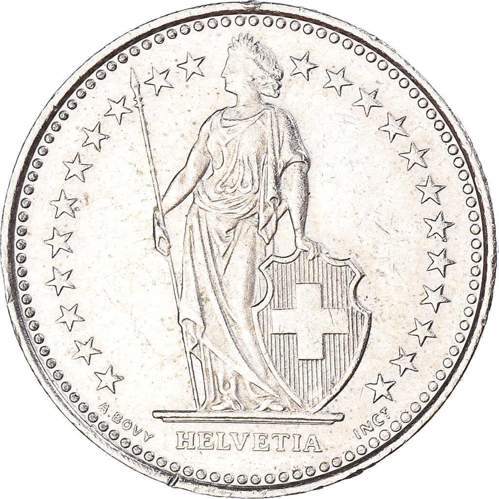 Monnaie, Suisse, 1/2 Franc, 1984