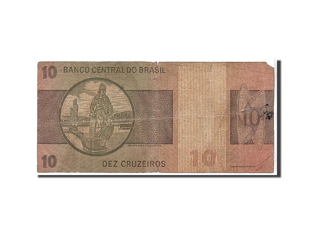 Banknote, Brazil, 10 Cruzeiros, 1979, KM:193c, VG(8-10)
