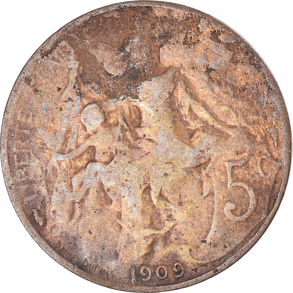 Moneta, Francia, 5 Centimes, 1909