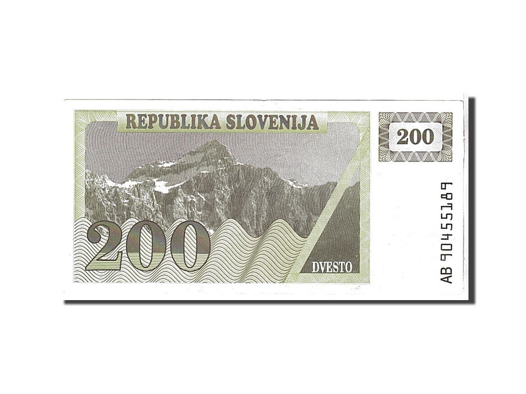 Slovenia, 200 (Tolarjev), 1990, KM #7a, AU(50-53), AB90455189