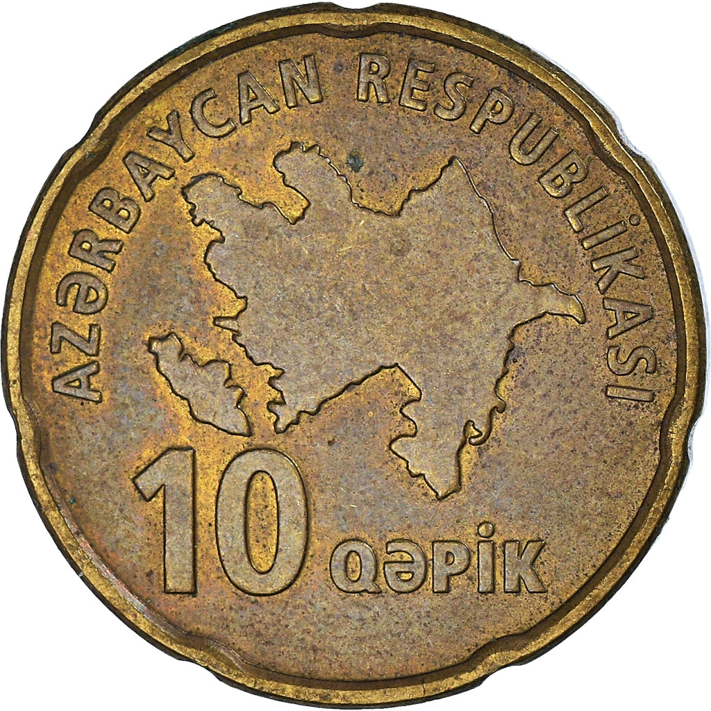 Moneta, Azerbaigian, 10 Qapik, 2006