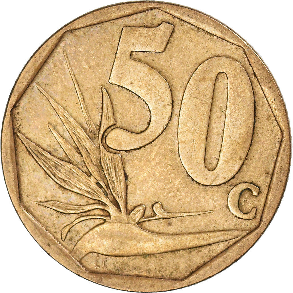 Coin, South Africa, 50 Cents, 2015
