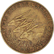 Monnaie, États de l'Afrique centrale, 10 Francs, 1983