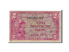 Banknote, GERMANY - FEDERAL REPUBLIC, 2 Deutsche Mark, 1948, KM:3a, VF(20-25)