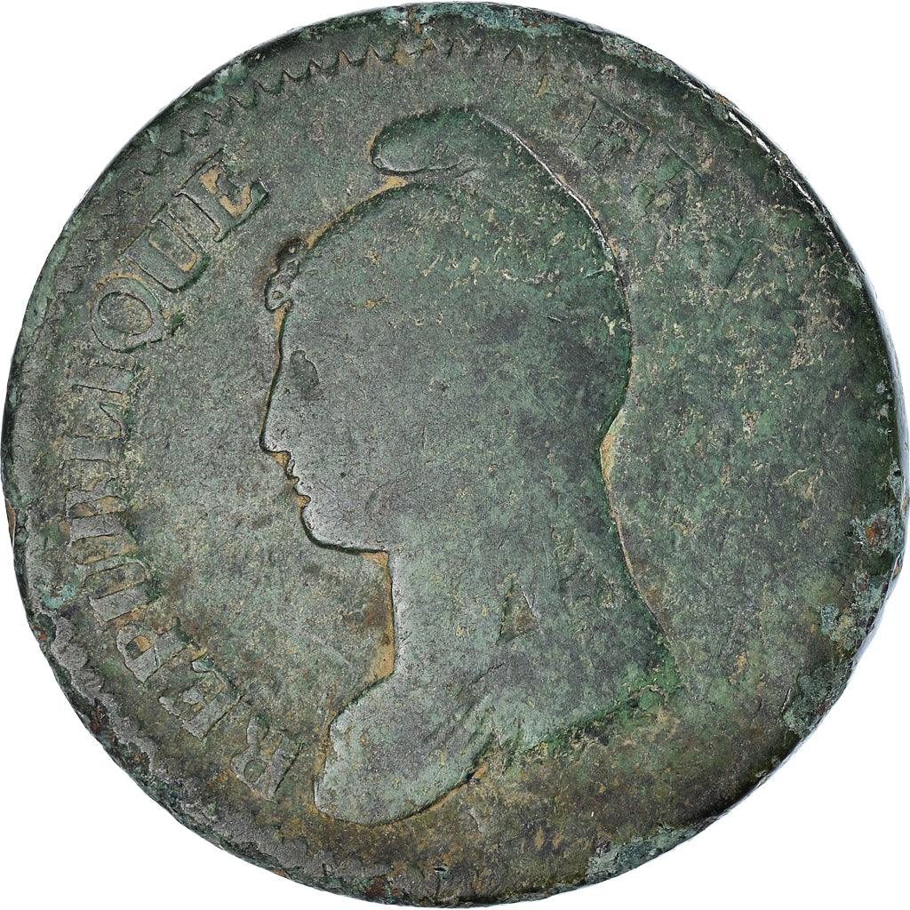 Münze, Frankreich, Decime, Undated