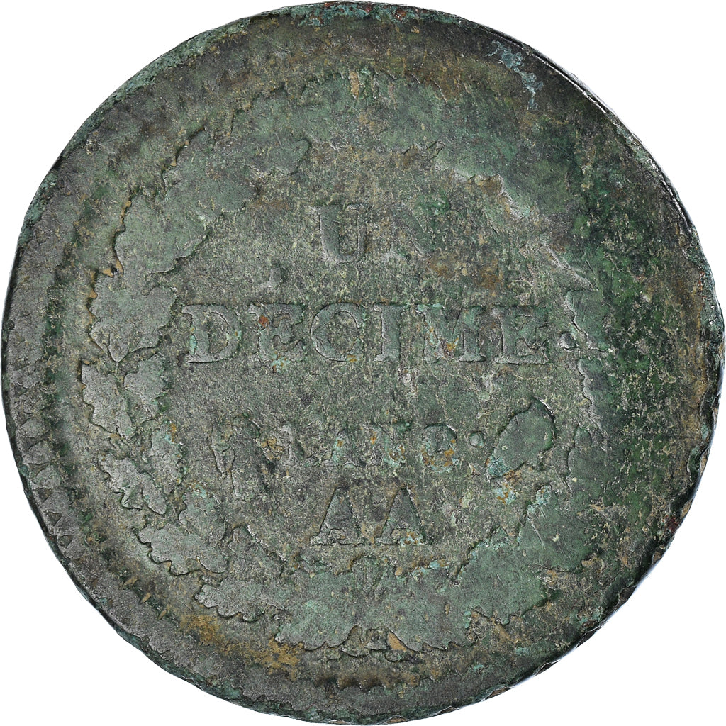 Münze, Frankreich, Decime, Undated