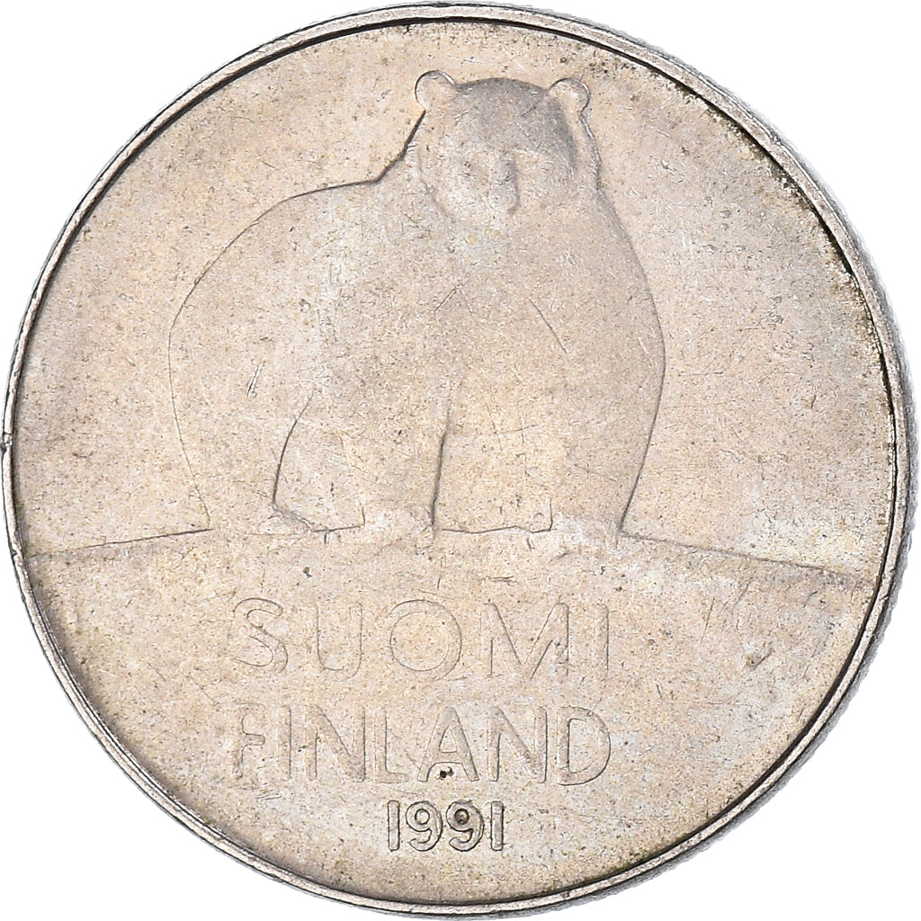 Moneta, Finlandia, 50 Penniä, 1991