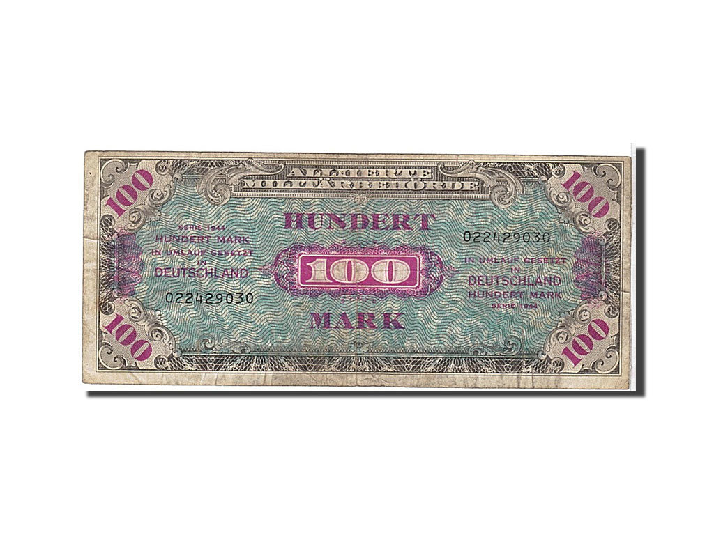 Billet, Allemagne, 100 Mark, 1944, KM:197b, TB