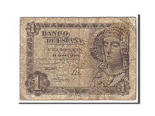 Banknote, Spain, 1 Peseta, 1948, KM:135a, VG(8-10)