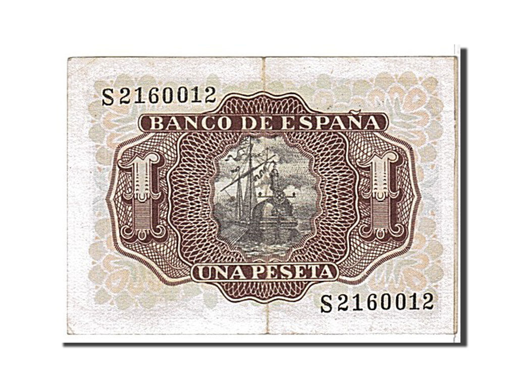 Banknote, Spain, 1 Peseta, 1953, KM:144a, AU(55-58)
