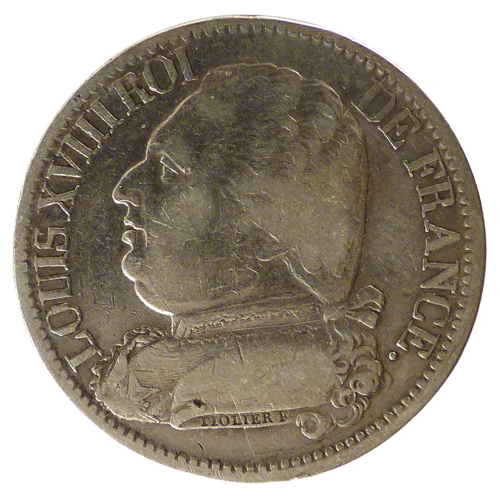 Louis XVIII, 5 Francs au Buste Habillé