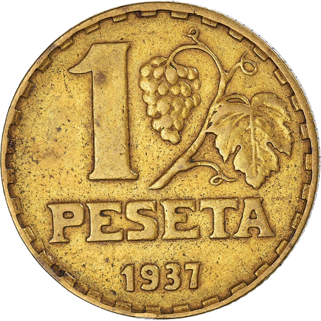 Moneta, Spagna, Peseta, 1937