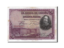 Billet, Espagne, 50 Pesetas, 1928, TTB+
