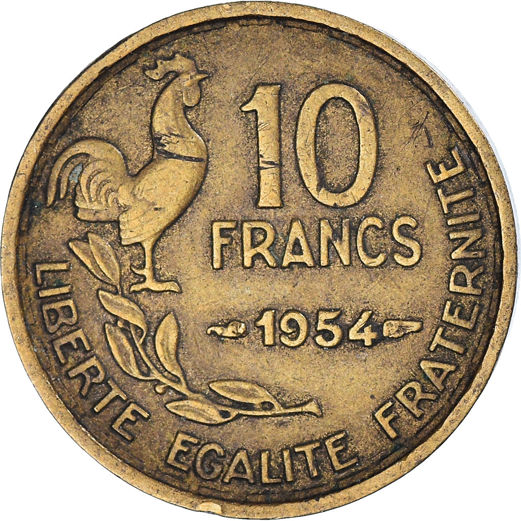 Münze, Frankreich, 10 Francs, 1954