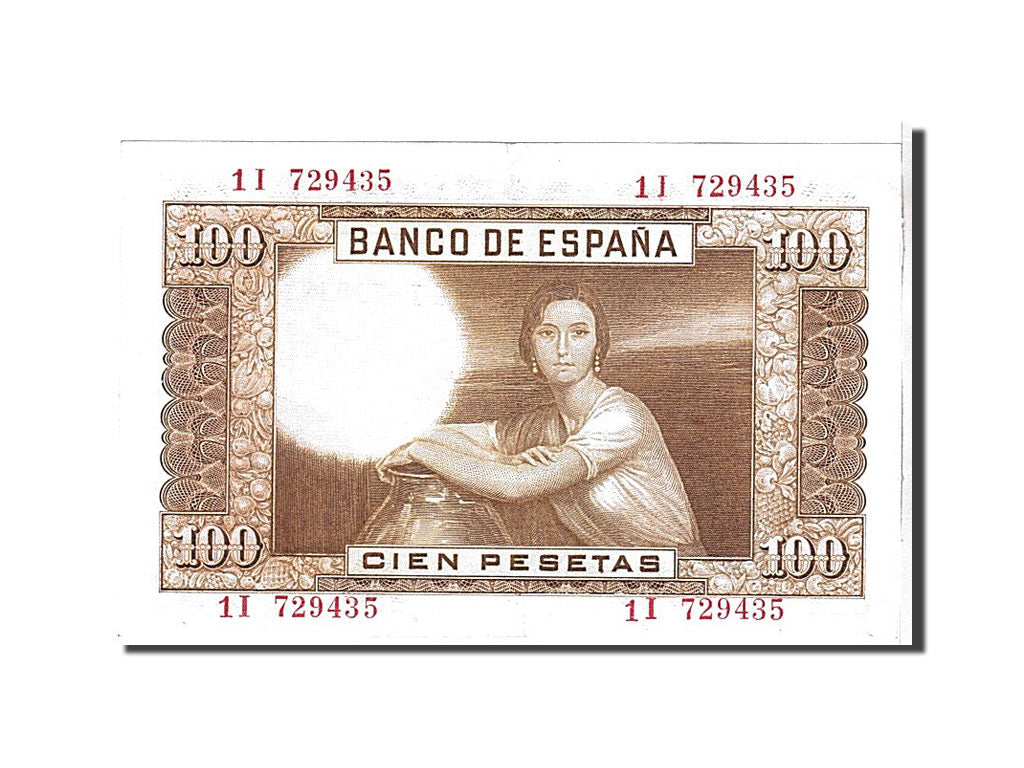 Spain, 100 Pesetas, 1953, KM #145a, UNC(63), 11729435