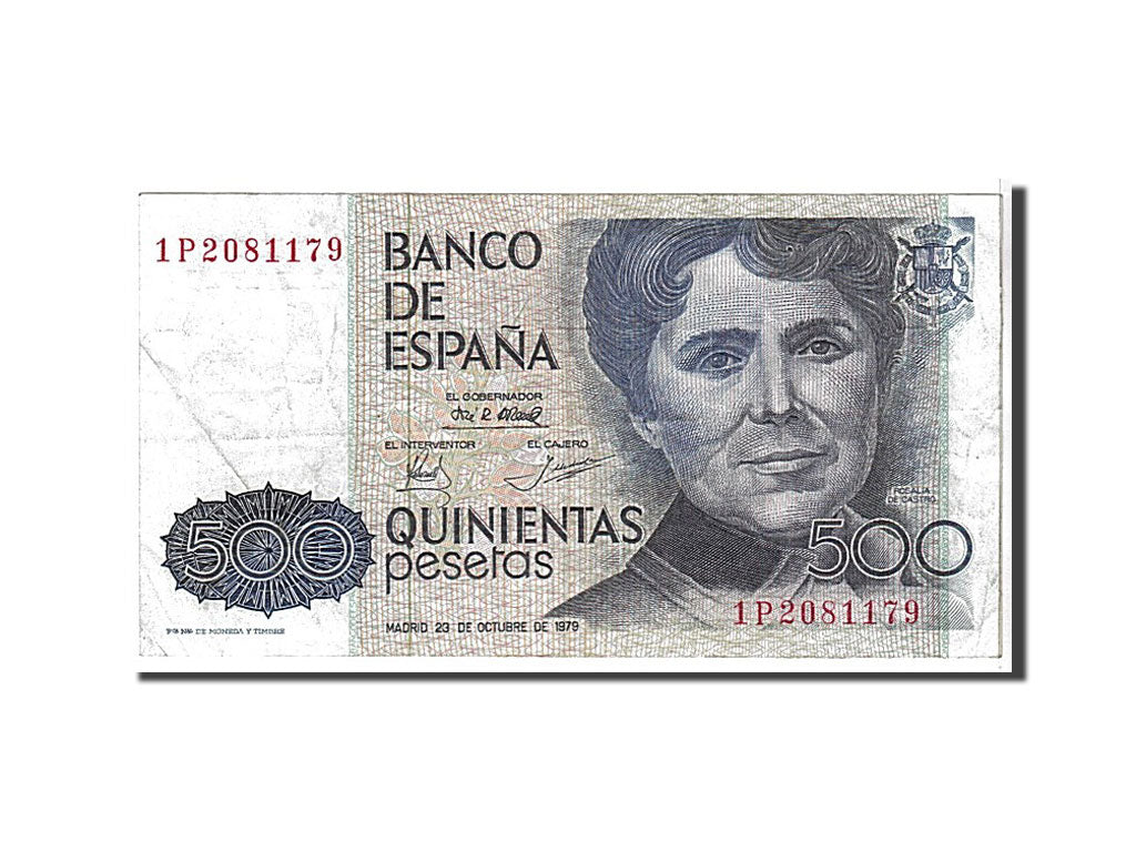 Spain, 500 Pesetas, 1979, KM #157, VF(20-25), 1P2081179