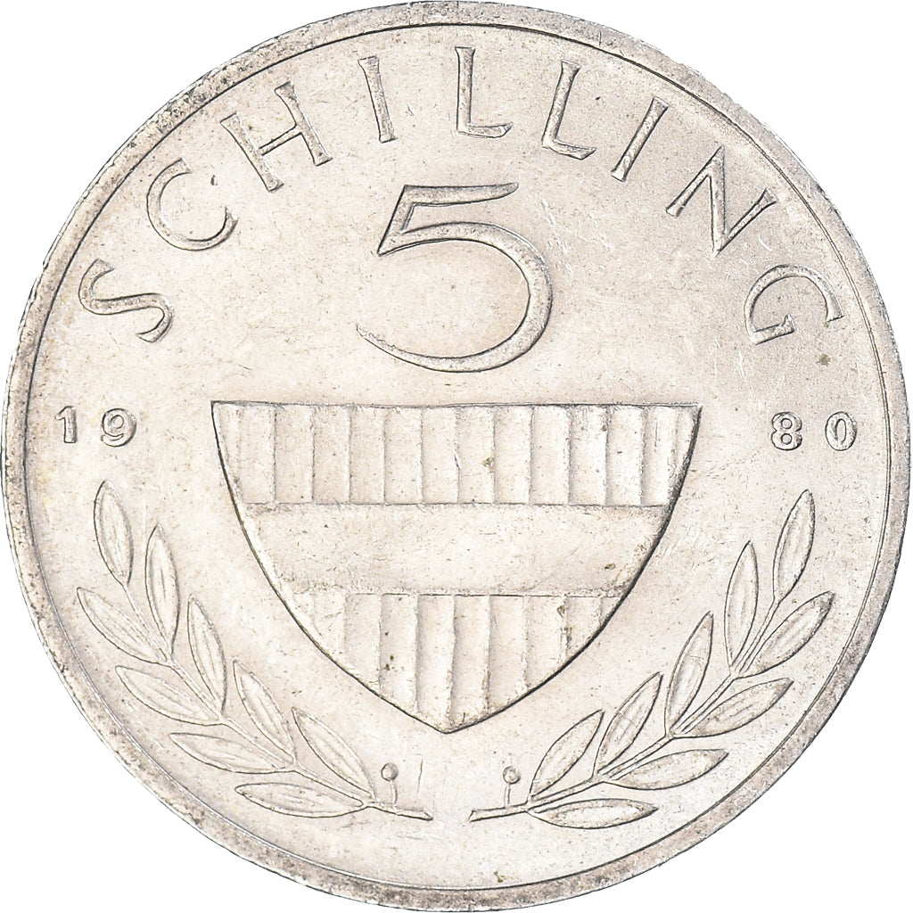 Coin, Austria, 5 Schilling, 1980