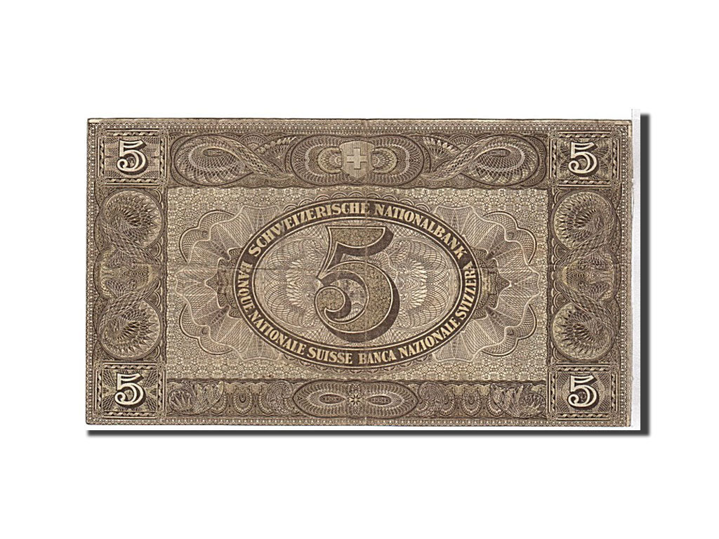 Switzerland, 5 Franken, 1919, KM #11d, EF(40-45), 090462