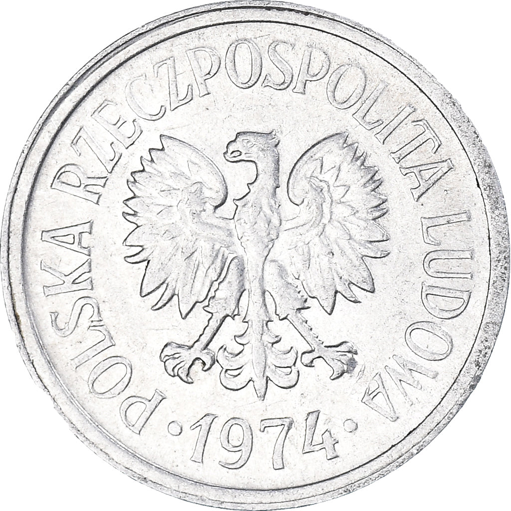 Münze, Polen, 10 Groszy, 1974