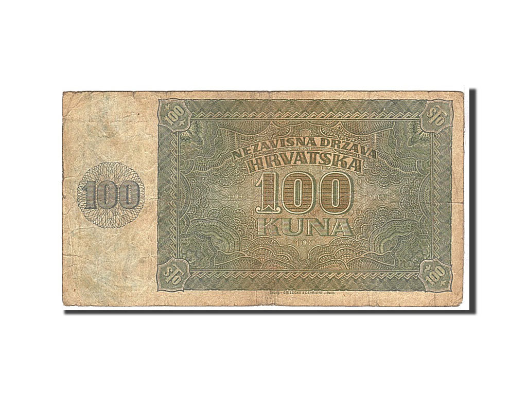 Croatia, 100 Kuna, 1941, KM #2a, VF(20-25), H2949719