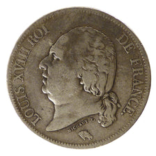 FRANCE, Louis XVIII, 5 Francs, 1817, Lille, VF(30-35), Silver, Gadoury #614,...