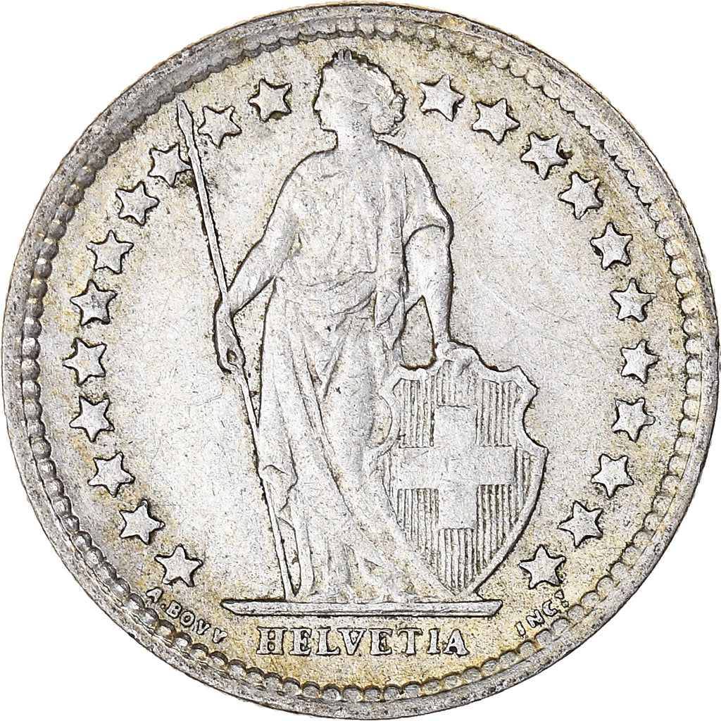 Moneta, Szwajcaria, 1/2 Franc, 1959