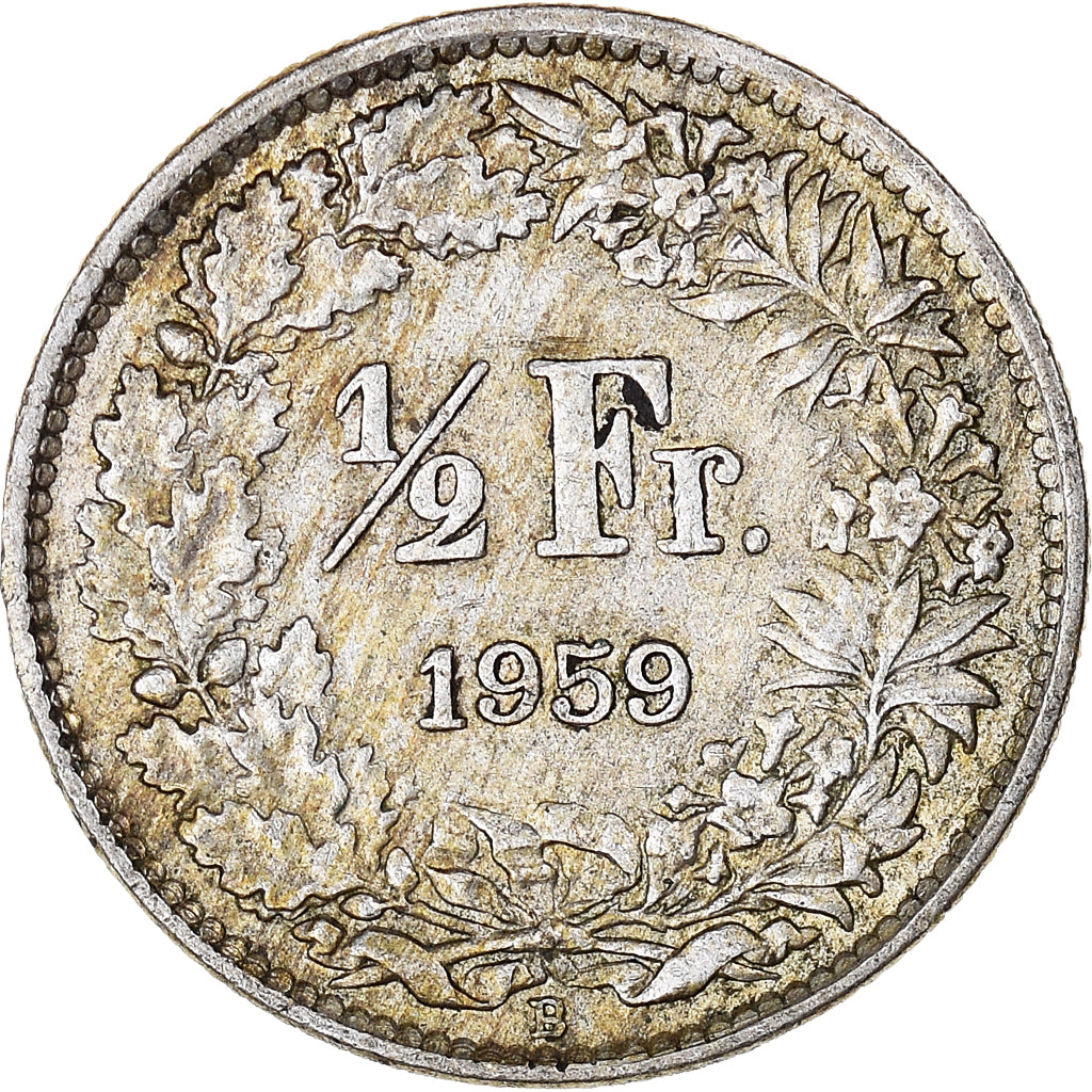 Moneta, Szwajcaria, 1/2 Franc, 1959