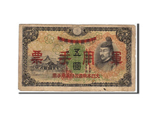 Japan, 5 Yen, 1930, KM #39a, VF(20-25)