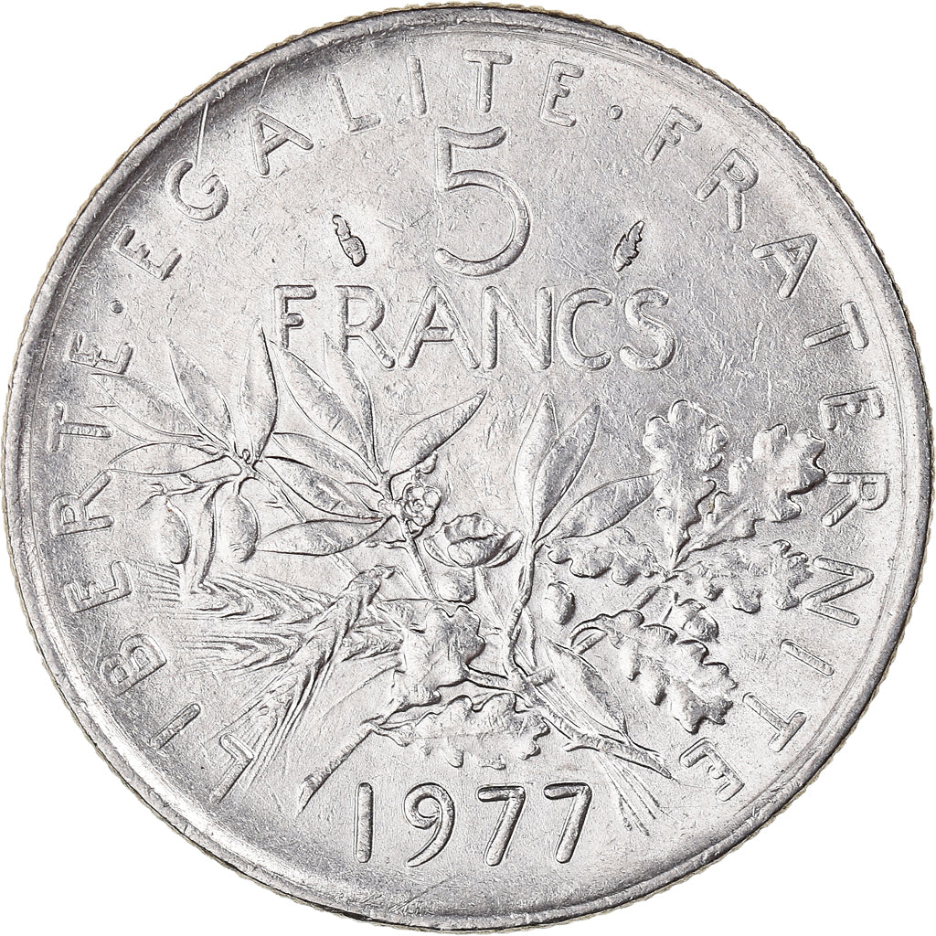 Coin, France, 5 Francs, 1977
