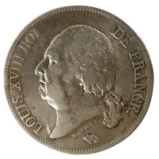 FRANCE, Louis XVIII, 5 Francs, 1821, Paris, KM #711.1, VF(30-35), Silver,...