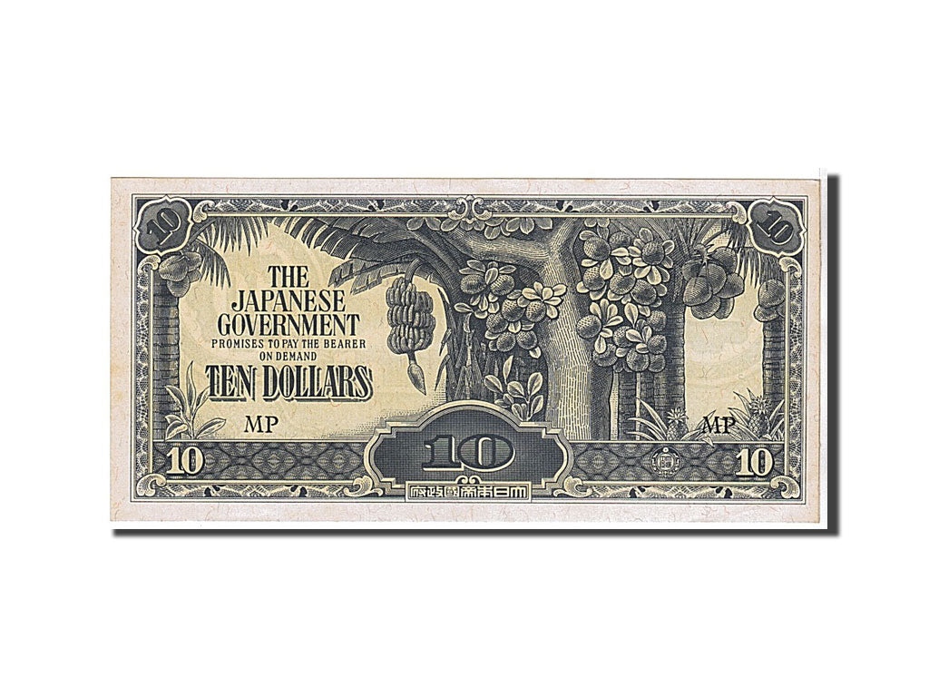 Billet, MALAYA, 10 Dollars, 1942, NEUF