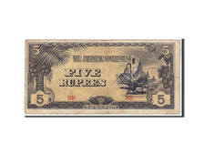 Billete, 5 Rupees, 1942, Birmania, KM:15b, MBC