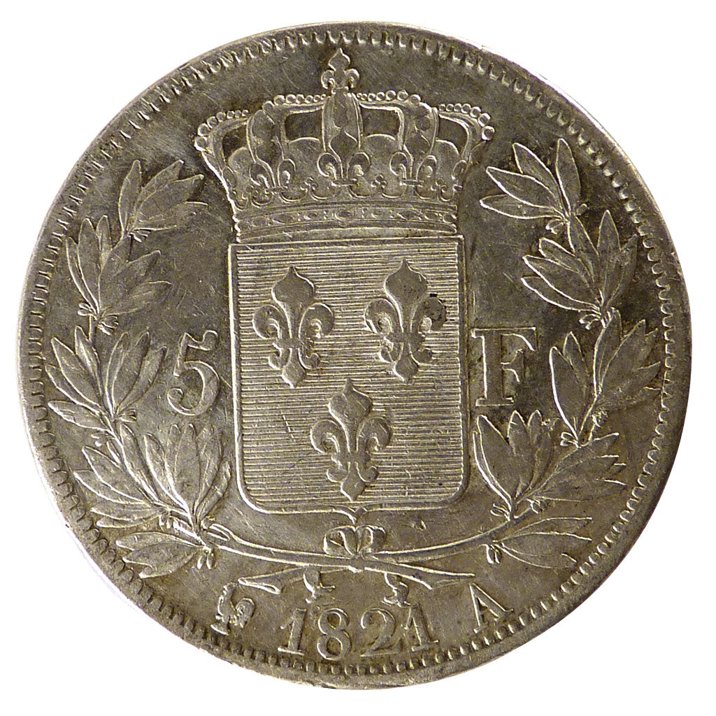 Louis XVIII, 5 Francs au Buste Nu