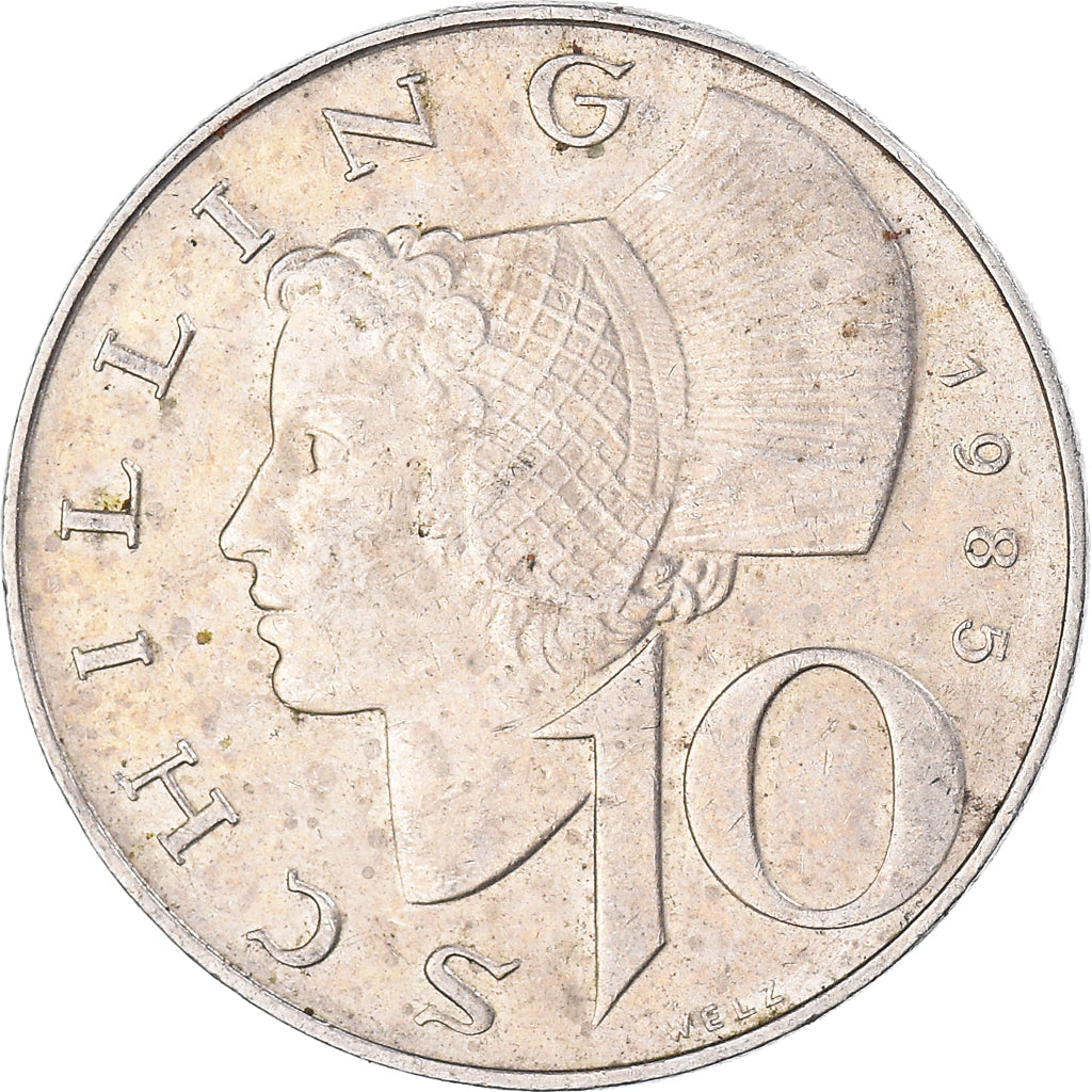 Coin, Austria, 10 Schilling, 1985