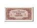 Burma, 10 Cents, 1942, KM #11b, AU(55-58), BAB