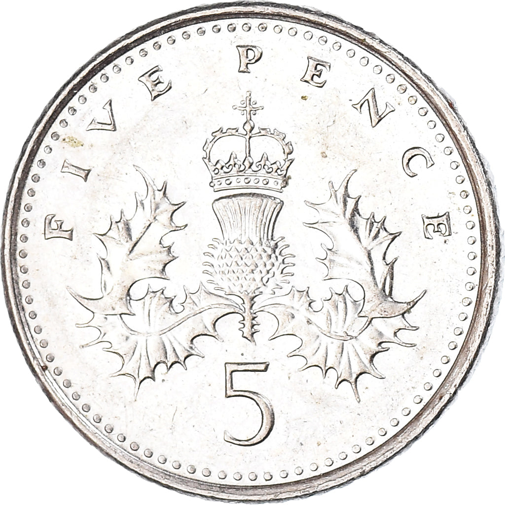 Coin, Great Britain, 5 Pence, 2008